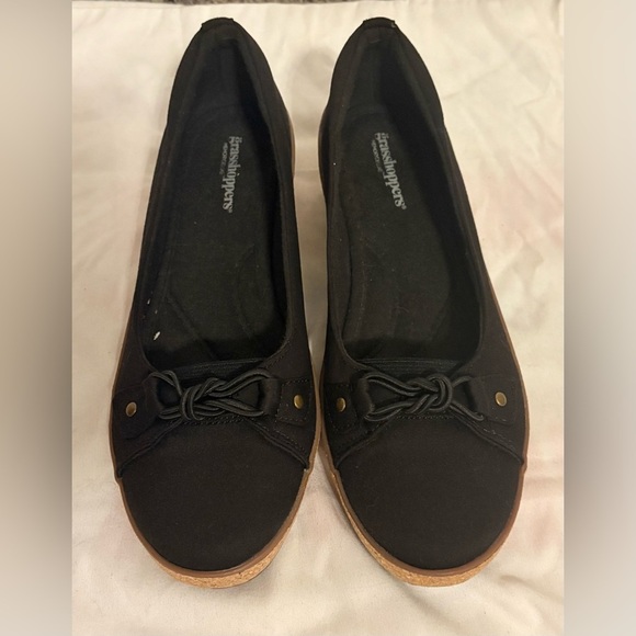 Grasshoppers Women s Betty Wedge Slip On Loafer Black Size 7M - Picture 1 of 7